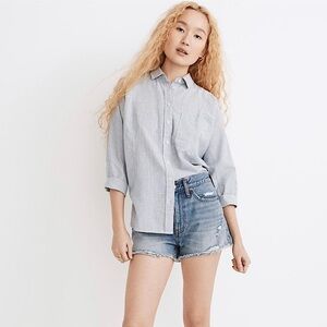 Madewell Relaxed Denim Shorts Renfield Wash Destructed Edition 27